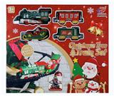 OBL957090 - 电动灯光音乐圣诞支架轨道火车