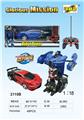 OBL961254 - 6通一键变形车（布加迪）红/蓝2色