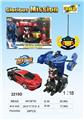 OBL961264 - 5通方向盘一键变形车（布加迪）红/蓝2色
