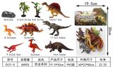 OBL961623 - 实身仿真彩画恐龙10pcs