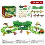 OBL962263 - 侏罗纪世界3：统治-越野色恐龙拼装轨道电动车163PCS