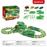 OBL962273 - 侏罗纪世界3：统治-越野色恐龙拼装轨道电动车