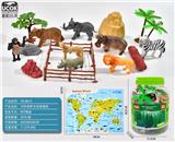 OBL964018 - 19件套野生动物桶装