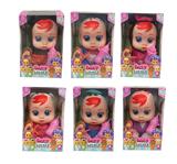 OBL967504 - 10寸6款混装搪胶会流眼泪哭泣娃娃带七彩灯光四声IC