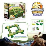 OBL967834 - 电动恐龙积木轨道-指南针跑道配霸王龙（59PCS）不包电