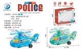 OBL971753 - 电动万向灯光、音乐警察直升飞机（蓝、绿两色混装）