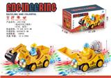 OBL971759 - 电动万向工程车，灯光+音乐