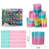 OBL972515 - 形状闪片色彩虹圈(24只/盒)
