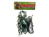 OBL972623 - 卡头PVC袋军事模型套庄(11PCS)