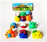 OBL975065 - 6只搪胶动物带哨子