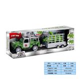 OBL978476 - 1:20吉普架恐龙拖车(车带声光,恐龙带声光+喷雾)