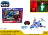 OBL980856 - 1:16 不包电 不侵权 五通 PVC环保车壳 遥控 陆地飞机（车） 七彩灯光 -左右进退