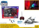 OBL980861 - 1:16 包3.7v锂电池-（遥控器2AA不包) 不侵权 五通 PVC环保车壳 遥控 陆地飞机（车） 七彩灯光 -左右进退