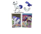 OBL982247 - PVC盒塑料拼装马宝丽。三款马头发翅膀都可以任意搭配