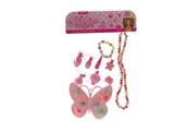 OBL983751 - 过家家饰品组合，戒指蝴蝶盆+化妆瓶+项链+手表