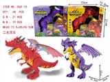 OBL985907 - 电动恐龙-飞龙 红紫2色