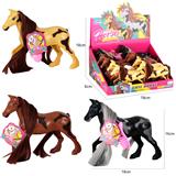 OBL986038 - 12只装仿真马,(每只马吊吊卡配一只梳子)