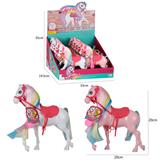 OBL986040 - 12只芭比卡通马,(每只马吊吊卡配一只梳子)