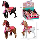 OBL986041 - 12只仿直卡通马,(每只马吊吊卡配一只梳子)