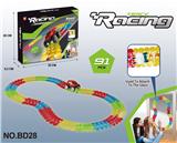 OBL986947 - 电动灯光百变立体夜光轨道车（91PCS)