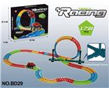 OBL986948 - 电动灯光百变立体夜光轨道车（178PCS)