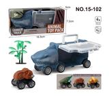 OBL988255 - 小鲨鱼收纳车+1只回力恐龙+1颗树