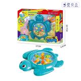OBL989739 - 卡通乌龟电动钓鱼盘玩具（蓝色）
