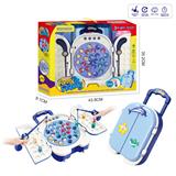 OBL989745 - 卡通拉杆箱电动钓鱼盘玩具（蓝色）