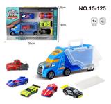 OBL995367 - 小手提车+AB车仔4只+1个弹射